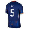 Maillot de Supporter Pays-Bas Ake 5 Extérieur Euro 2024 Pour Homme